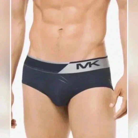 MICHAEL KORS MK PINNACLE LIFT BRIEFS BLACK # S81L001131 SIZE XL NWT - Picture 1 of 8